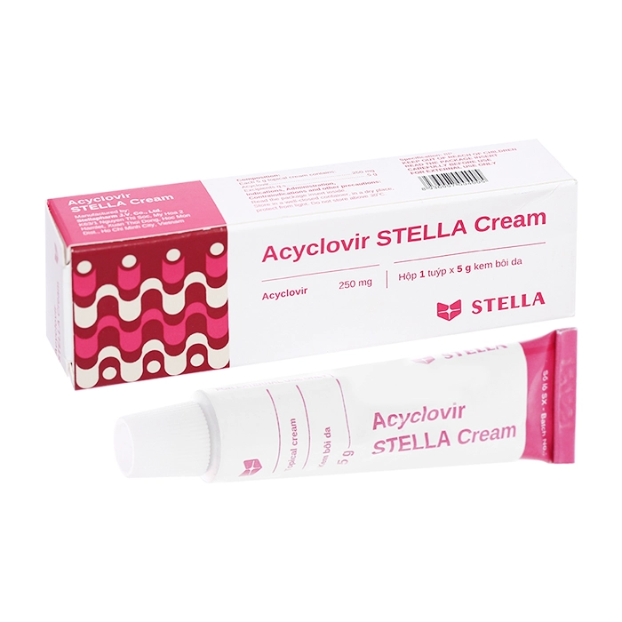 Acyclovir Stella Cream 250mg 5g – Kem bôi da