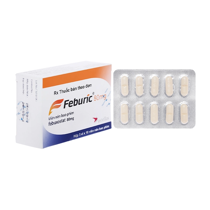 Feburic 80mg Astellas 3 vỉ x 10 viên
