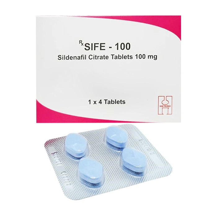 Sife 100mg Hetero 1 vỉ x 4 viên