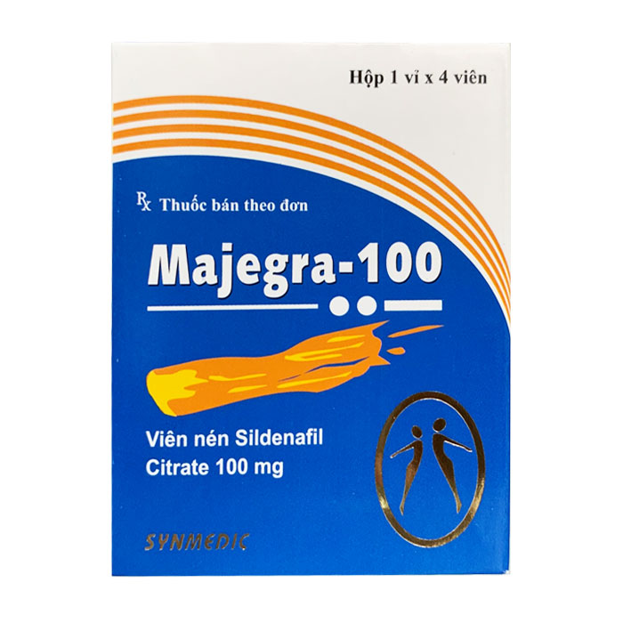 Majegra 100mg Synmedic 1 vỉ x 4 viên