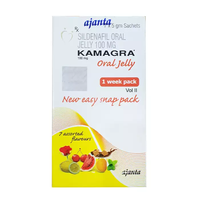 Kamagra Oral Jelly 100mg Vol-2 Ajanta 7 gói x 5 gm